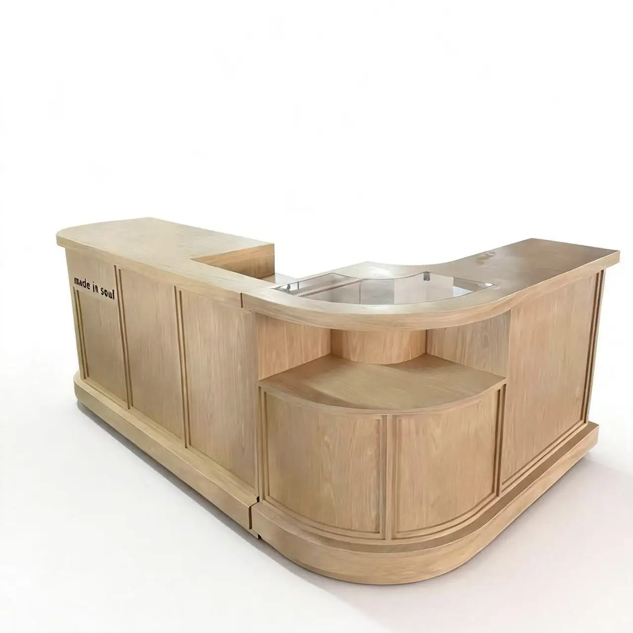 

jk-Modern Painted Wood Color Checkout Counter Reception Counter for Companies Beauty Salons Clothing Stores Hotels Cashier Desk&