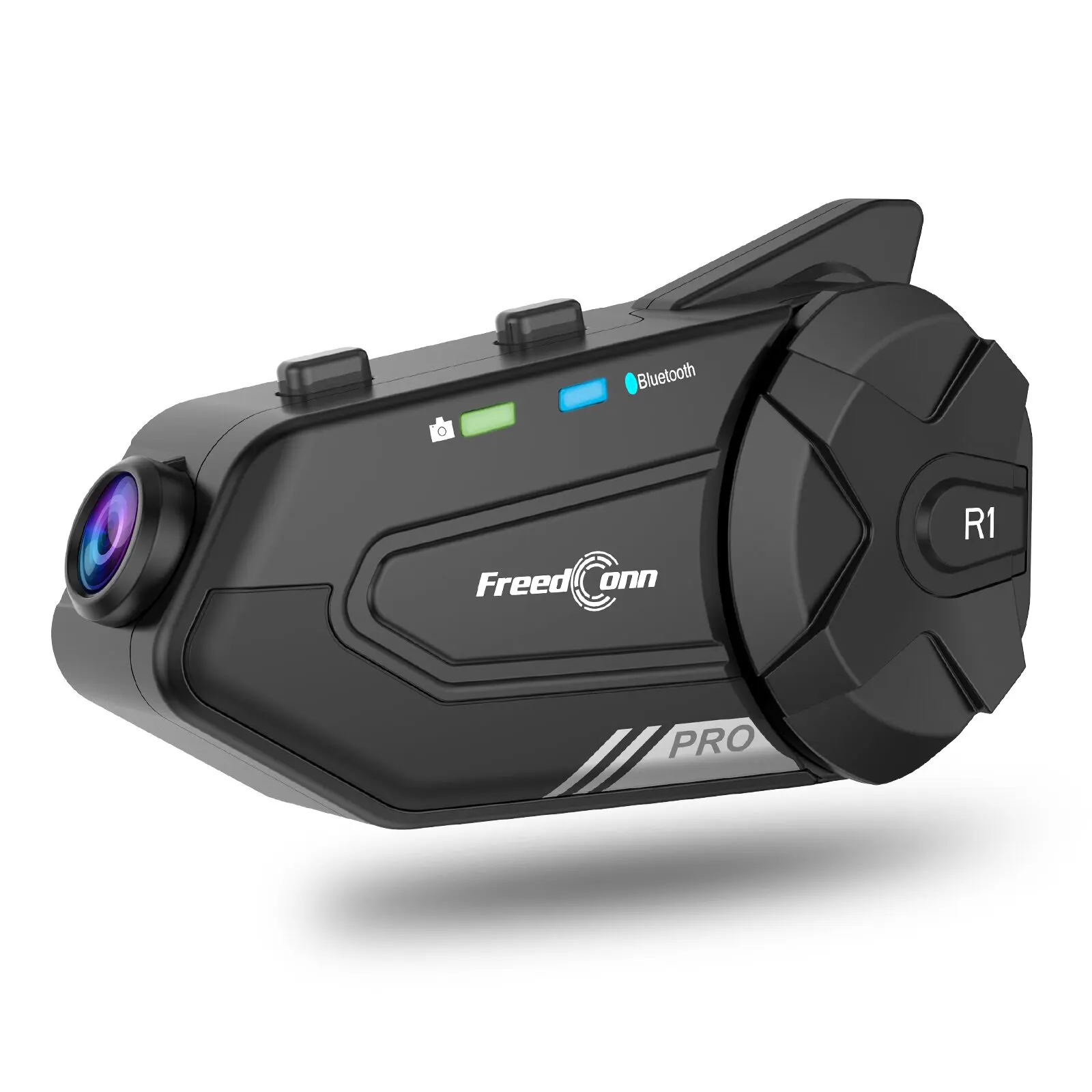 Freedconn R1 Pro Motorcycle Helmet  Bluetooth Intercom Headset 2k Camera