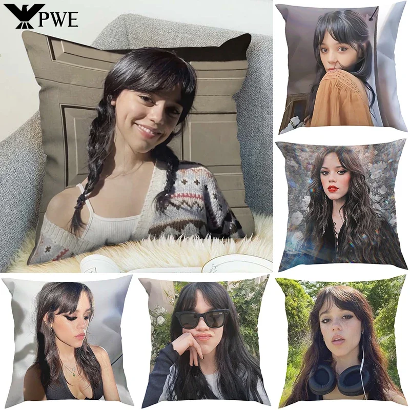 Jenna Ortega Pillow Cover Car Decoration Decorative Cushion Covers Pillowcase Sofa Cushions Fall Decor Sleeping Pillows 45x45