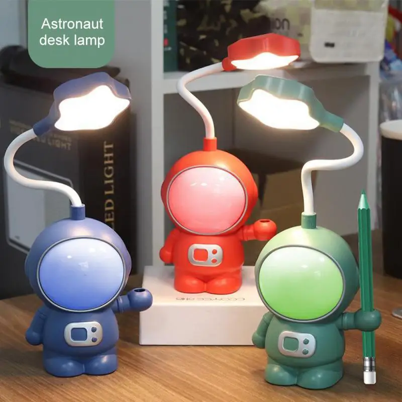 Nordic Cute Snail Desk Lamp USB Charging Pen Holder Lamp Kid LED Night Light Reading Lamp With Pen Organizer Table Light