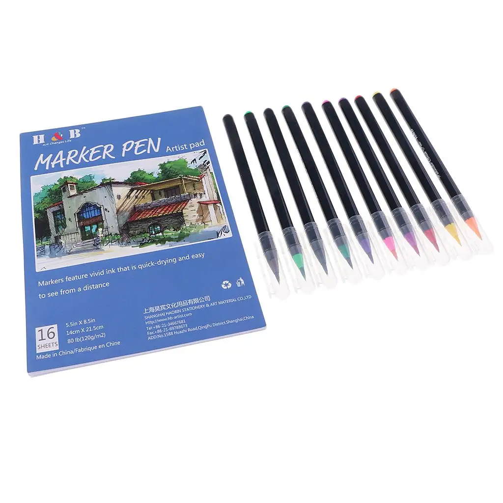 Execellent Drawing Tool Painting Brush Manga Pens Sketch Book Set