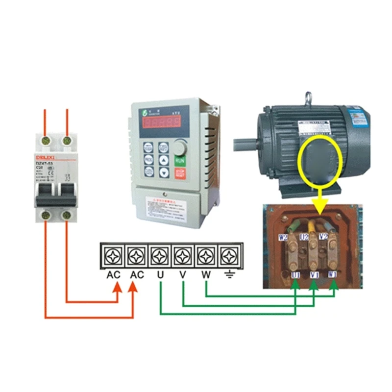 E5BE VFD Variable Frequency VFD Inverters Single Phase to 3Phases Converters