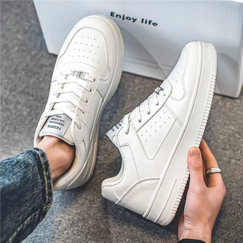 

​ 2025 Модные мужские туфли для скейтбординга — крутой уличный стиль, американский дизайн в стиле ретро, толстая подошва, повседневные и многофункциональные