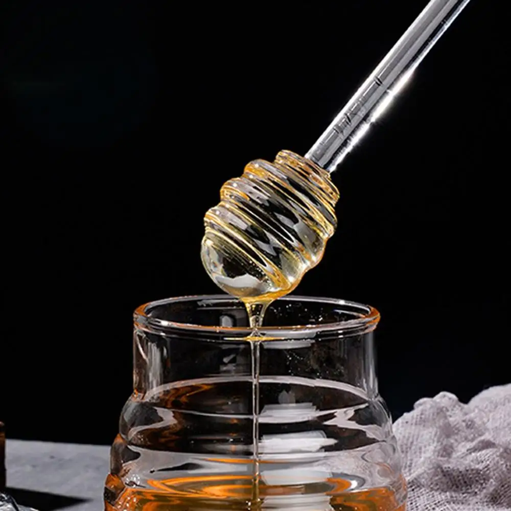 Backen Küche Kamm Edelstahl Spender Lange Griff Rührer Honig Dipper Rührstab Löffel