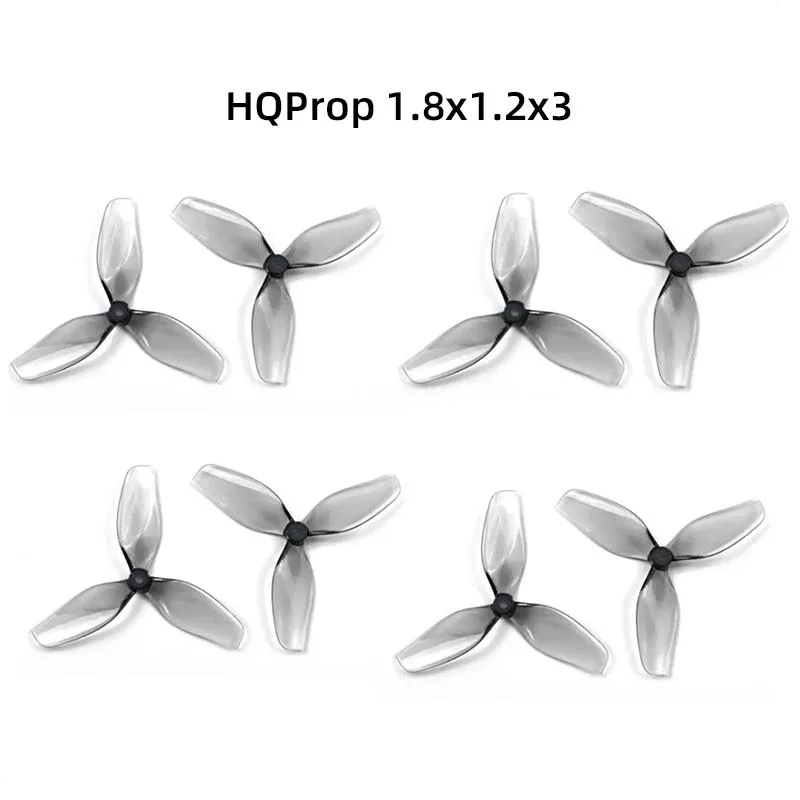 

HQProp 1.8x1.2x3 Propeller Blades HQ 45MMX3 1.5MM Hole 45mm Three-Blade Propeller 2 Forward, 2 Reverse