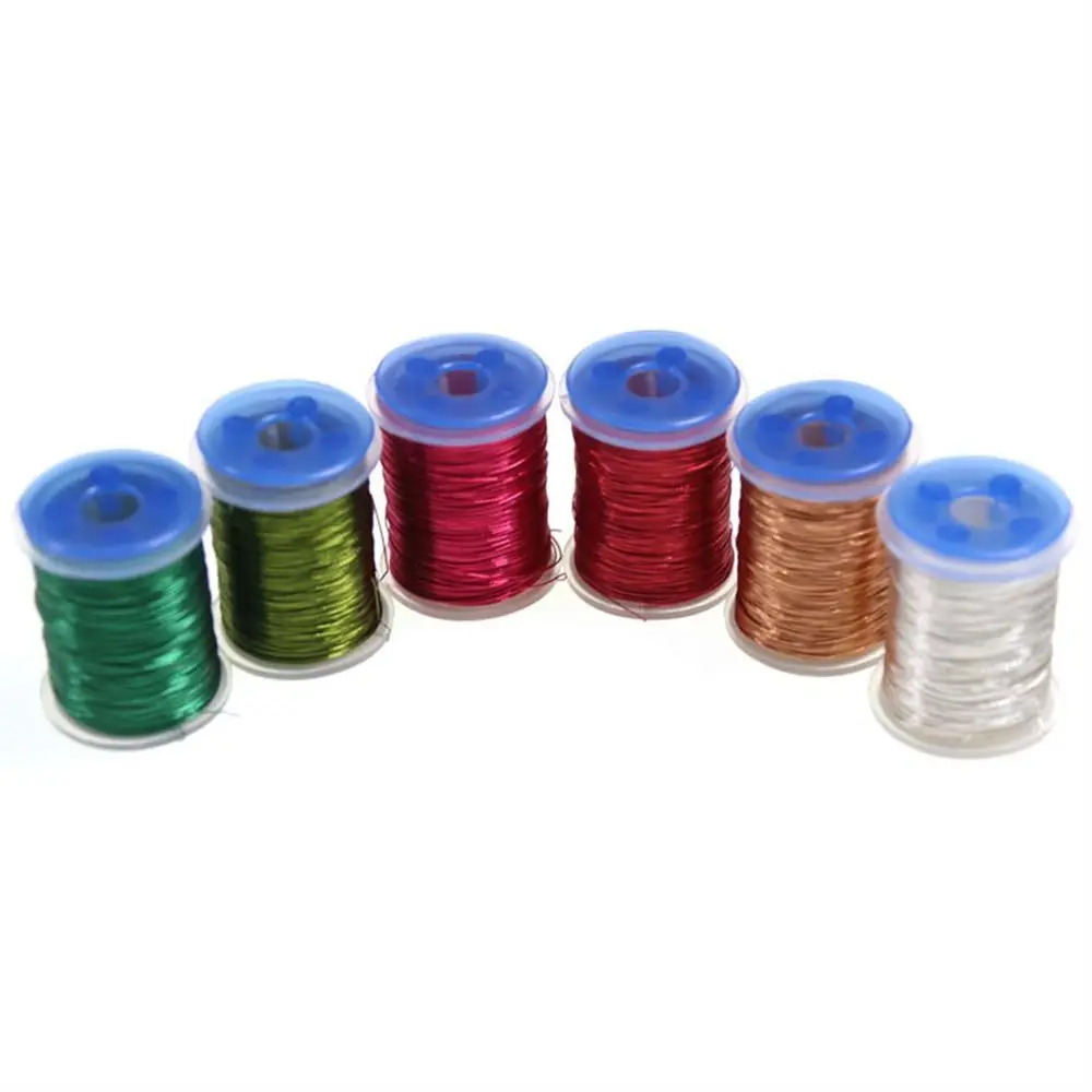 1PC Fine Fly Tying Copper Wire For Flies Trout Bass Fly Tying Material 0.2mm Midge Larve Nymph Body Ribbing Materials