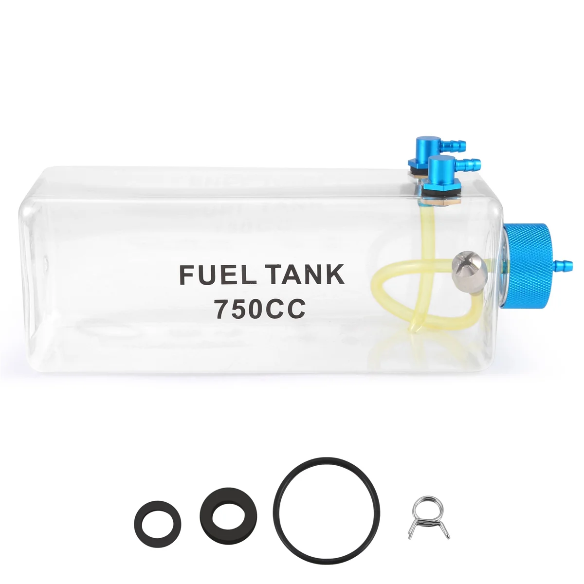 Fuel Tank Petrol Transparent Plastic Bottle 750CC CNC for RC Gas and Nitro Airplane