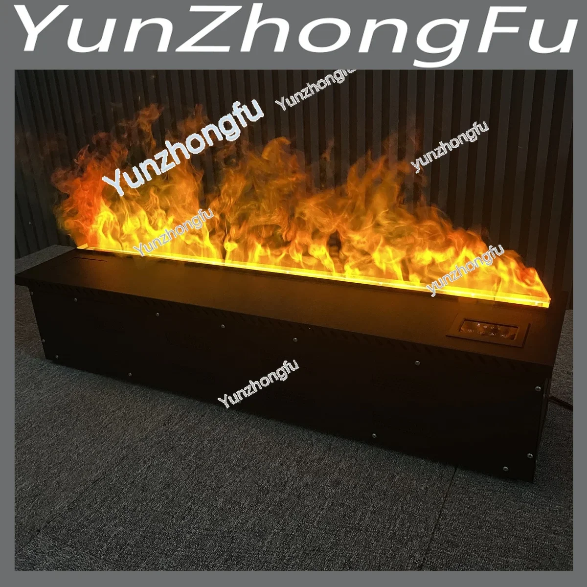

1000MM Fireplace Modern Wall Mounted LED Electric Yellow Red Blue Frame Power Decorative Flame