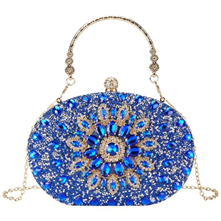 

Rhinestone Evening Clutch Purses for Women Evening Weddings, Party Purses Crystal Diamond Glitter Sparkly Handbag