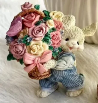 

3D Molds Silicone 3D Rabbit Moulds Flower Animal Soap Candle Mold Plaster Moulds DIY Clay Resin Household