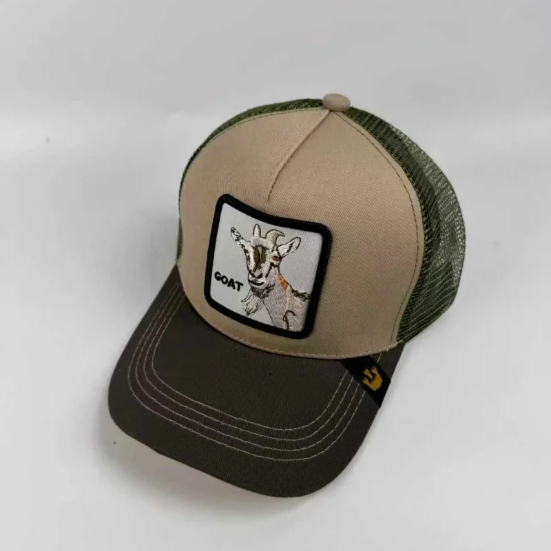 Goorin Bros le camionneur Original le tigre chèvre gris basse hommes casquettes d'hiver casquette souple casquette de Baseball animaux noir chapeau casquettes