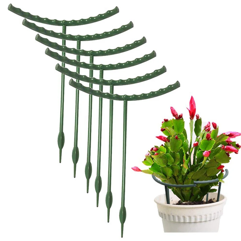 

10 Pack Plant Support Plant Stakes Plastic Plant Cage Holder Flower Pot Climbing