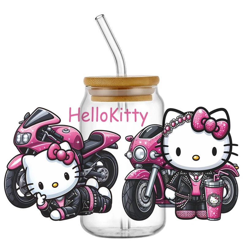 

Hot Sale Sanrio 3D Hello Kitty New model UV DTF Waterproof Sticker DIY Wrap Decal for 16oz Cup Mug Wraps Easy to apply