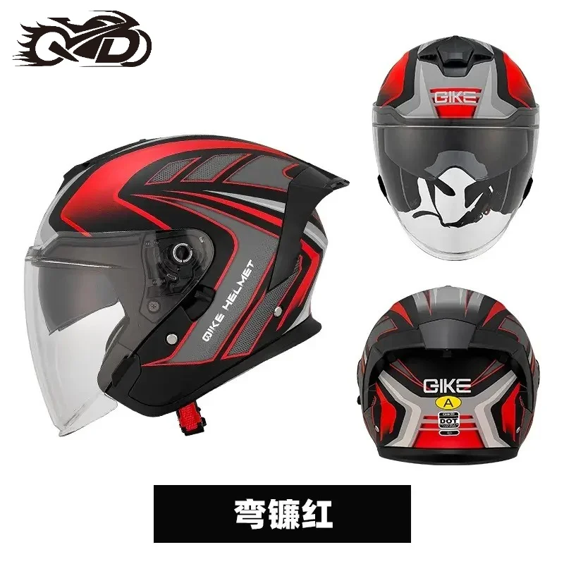 

Сертифицированный DOT велошлем QIKE OP03 3/4 для дорожных поездок и ежедневного использования, унисекс, всесезонный мотошлем, casco moto, cascos para moto