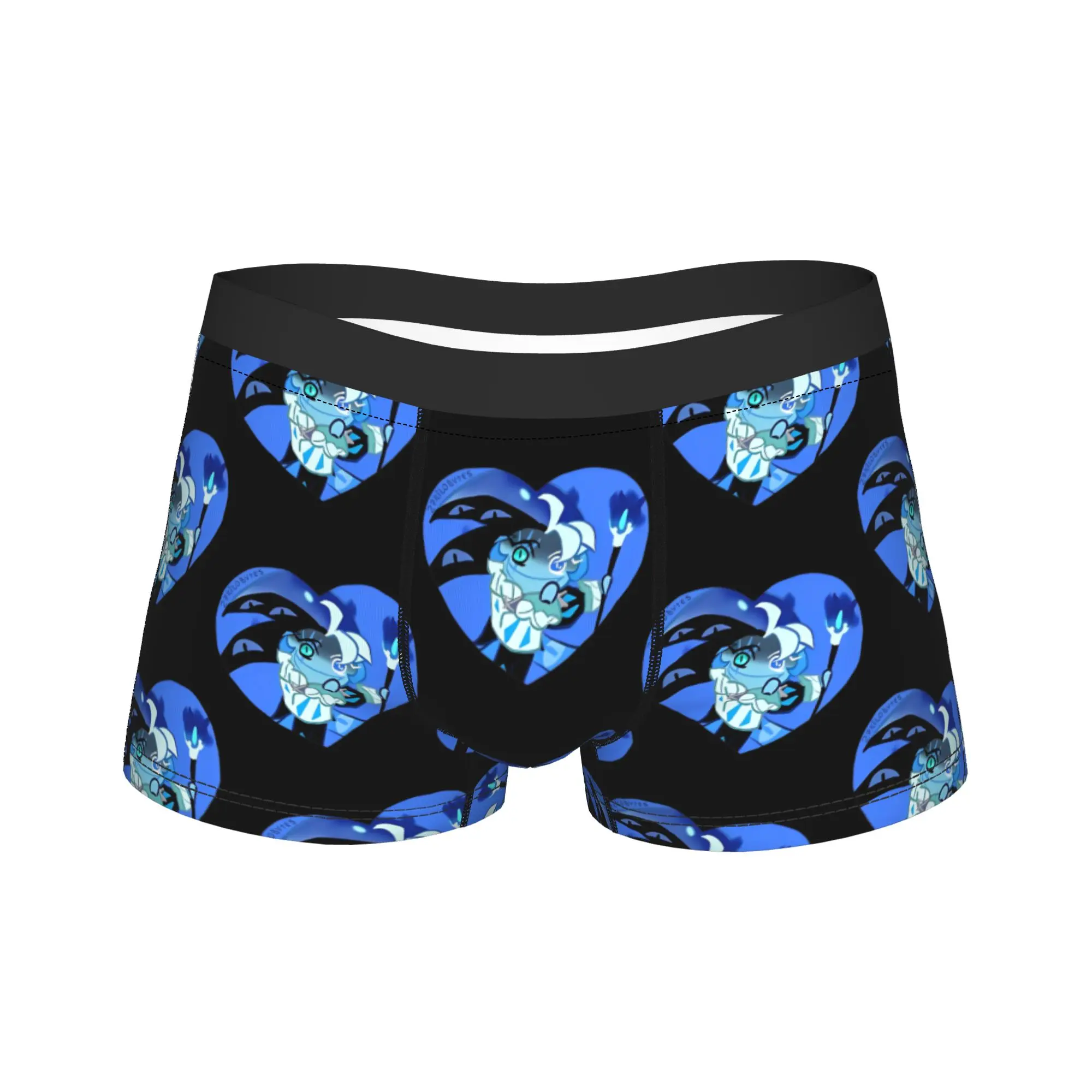 Shadow Milk Cookie Run Kingdom Men Underwear Cartoon Boxer Briefs Shorts Panties Funny Mid Waist Underpants for Male Plus Size