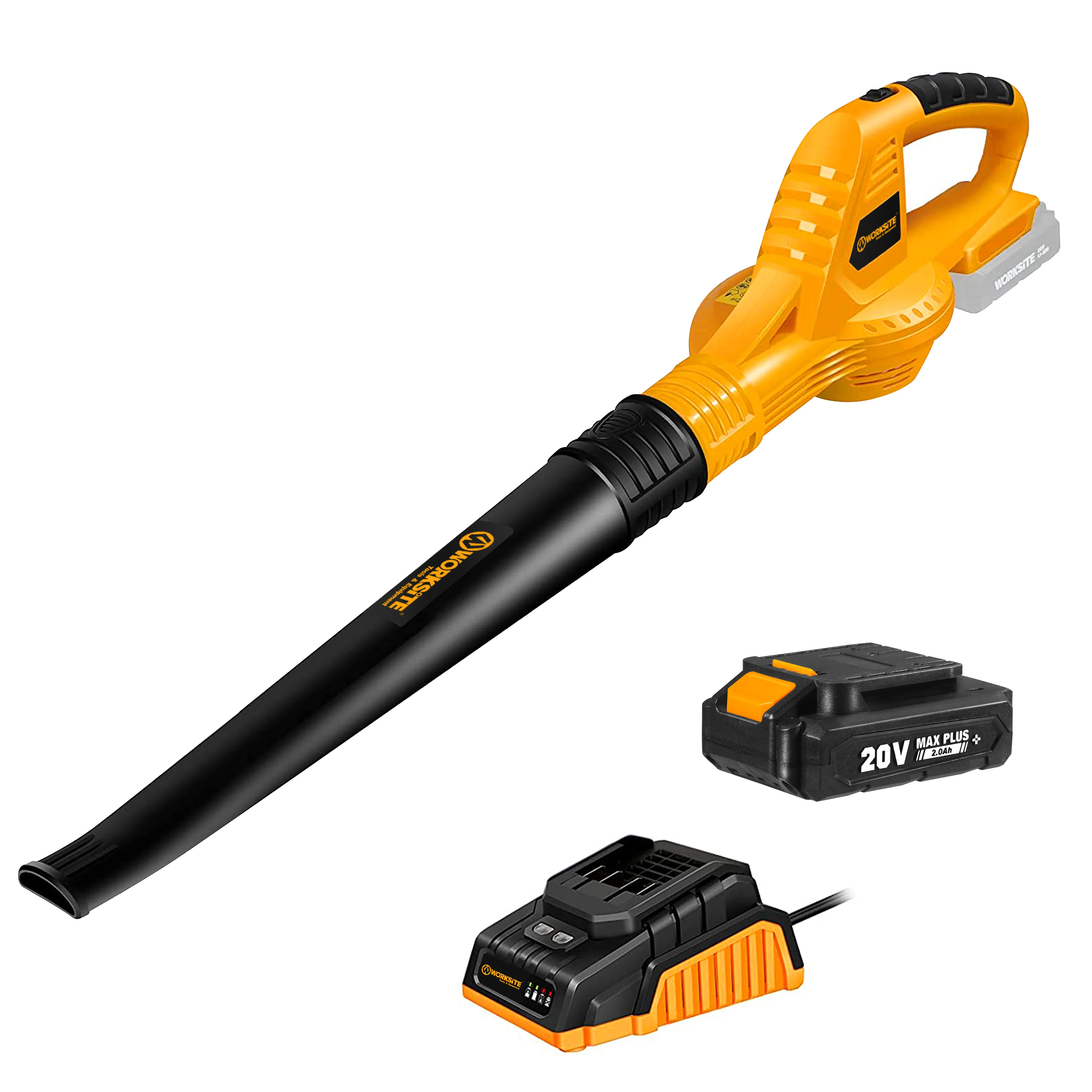 

WORKSITE 20V Cordless Handheld Garden Vacuum Blower Customized 20V Battery for Leaf Snow Removal Industrial DIY Car Blower
