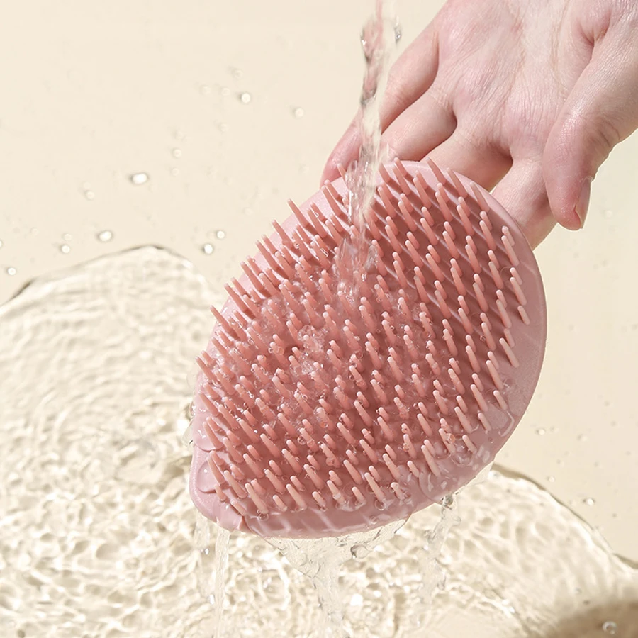 Silikon-Kopfhaut-Massage-Shampoo-Bürste – Haarwäsche für zu Hause, unverzichtbar für die Tiefenreinigung und entspannende Kopfhautmassage