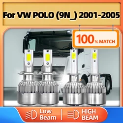 Super Bright Led Car Light H1 H7 Truck Headlight Bulbs High Low Beam 12V 6000K White For VW POLO (9N_) 2001 2002 2003 2004 2005
