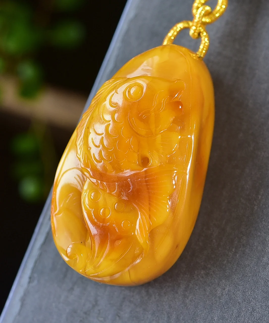 

Natural Yellow Amber Pendant Fish Yellow Amber 43,25,16mm Gemstone Pendant Necklace Jewelry AAAAA