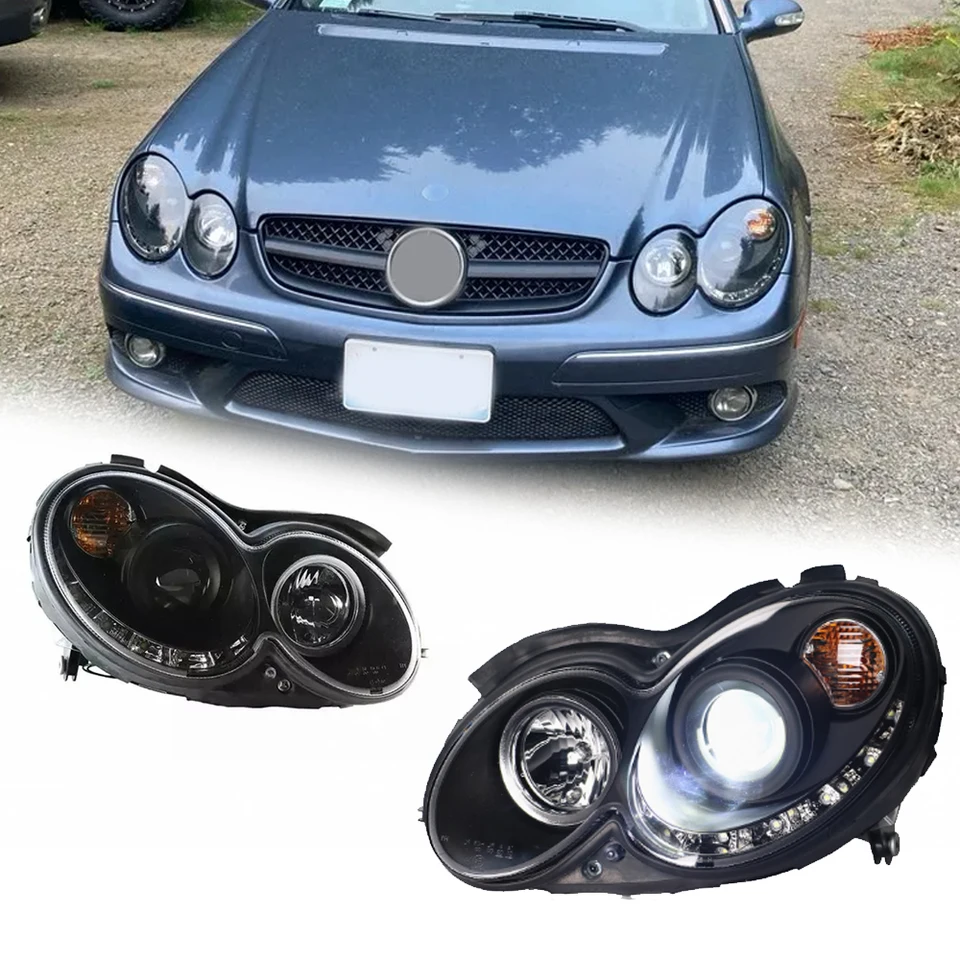 LED HeadLights for Mercedes W209 04-09 EMARK new style led DRL Car