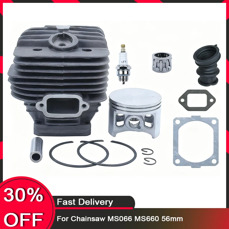 

56mm Big Bore Piston and Cylinder Kit for MS660, MS066 Chainsaws