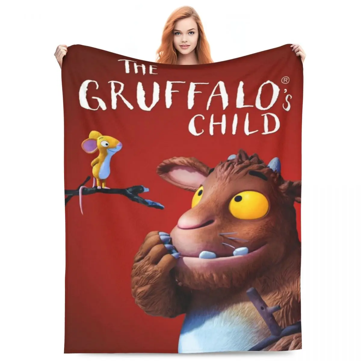 Одеяло Gruffalo (2) Одеяло из микрофлиса, четыре размера, модное теплое, подходит для дивана, одеяло с защитой от катышков