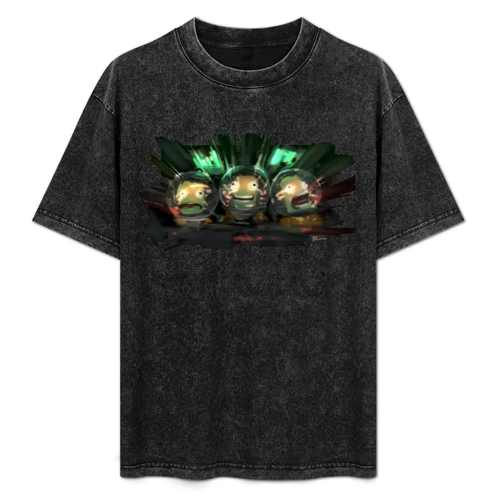 Kerbal Space Program Art T-Shirt Casual Loose Short Sleeve Tee for Men