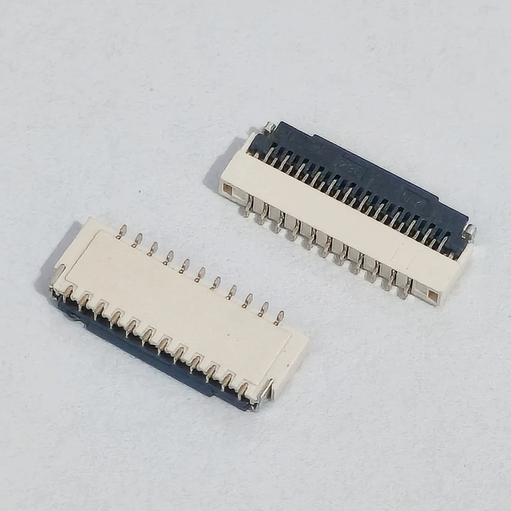 20 Stück FPC-Stecker 0,3 mm Rastermaß Flip-Typ Bodenkontakt 1,0H Ultra-Dünn 17P-71P Doppelreihige Versetzte Flachkabel-Buchse – Detail 5