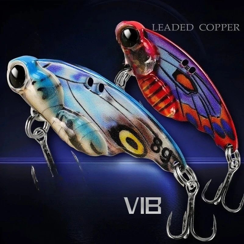 VIB Vibration Spoon Bait Bass Fishing Lure Butterfly Metal Artificial Bait Cicada Lure Vib Bait 5g 7g 10g 15g 20g Fishing Lure
