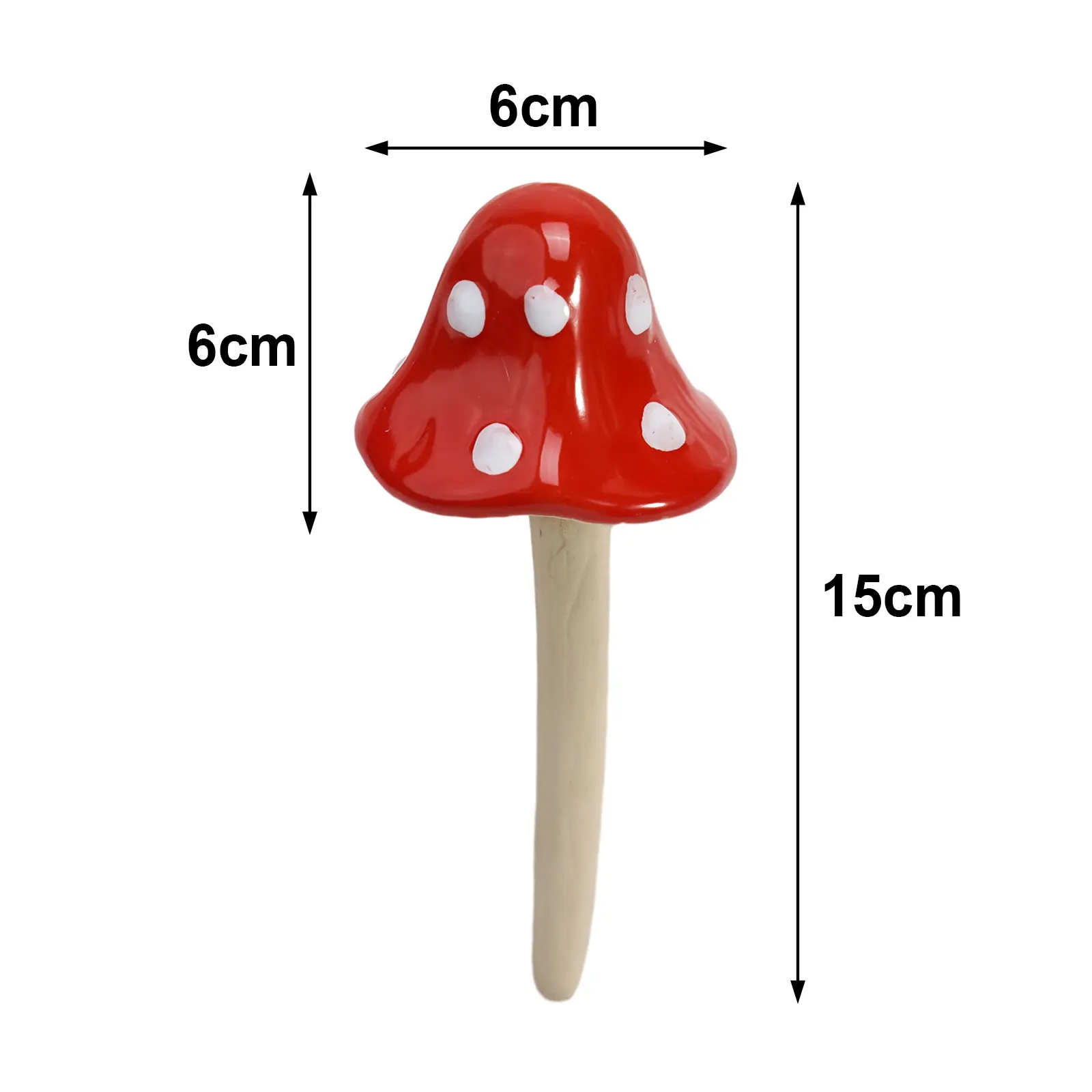 Computer Monitor Clay Porcelain Toadstools Christmas Garden Ornaments Light Fastness New Quality Clay Mushrooms Package Contents