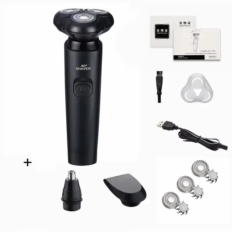 Zozzen barbeador elétrico navalha corpo máquina de cortar cabelo máquina de barbear para homens mulheres aparador de barba lavável recarregável