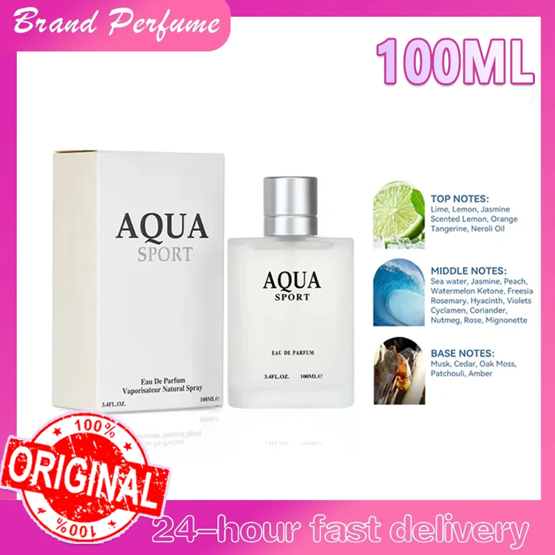 

Мужские духи Fresh Ocean 3.4FL.OZ AQUA 100 мл EDP, водная ароматическая парфюмерная вода, ароматный спрей для лаймовых морских мускусов для мужчин