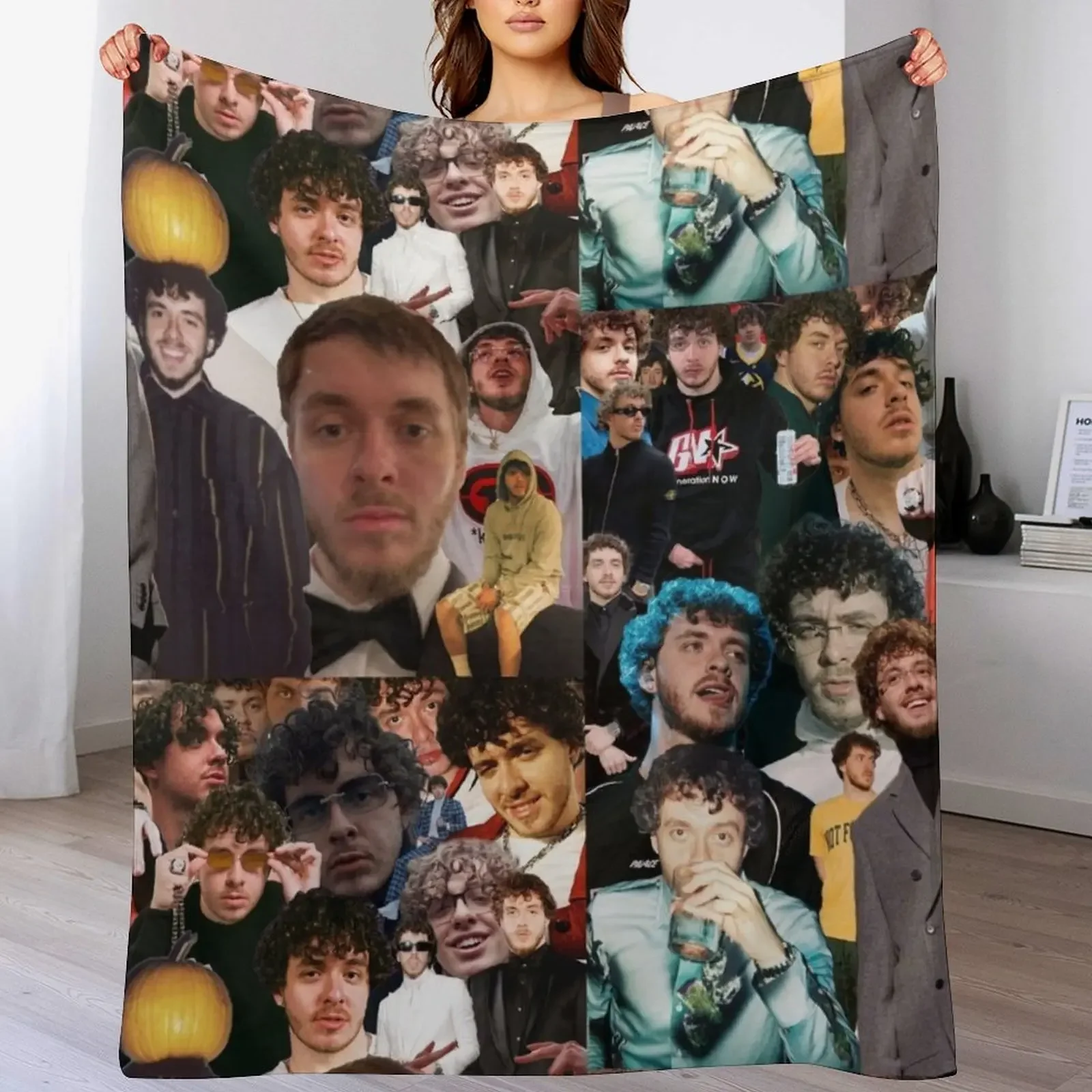 

New Jack Harlow Gift Throw Blanket Flannel Fleece Soft Warm Throw Blanket