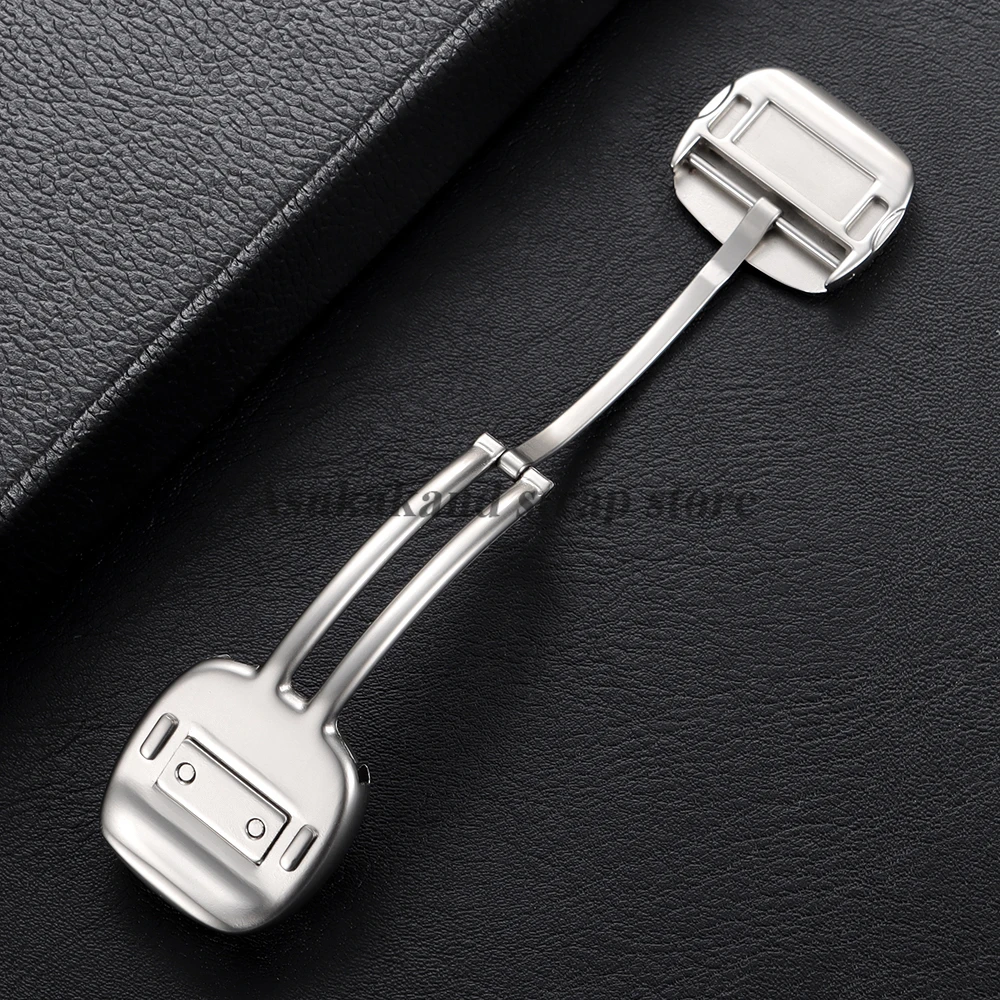 Stainless Steel Magnetic Strap Folding Clasp 20mm for Samsung for Huawei Metal Smart Bracelet Black Starlight Button Accessories