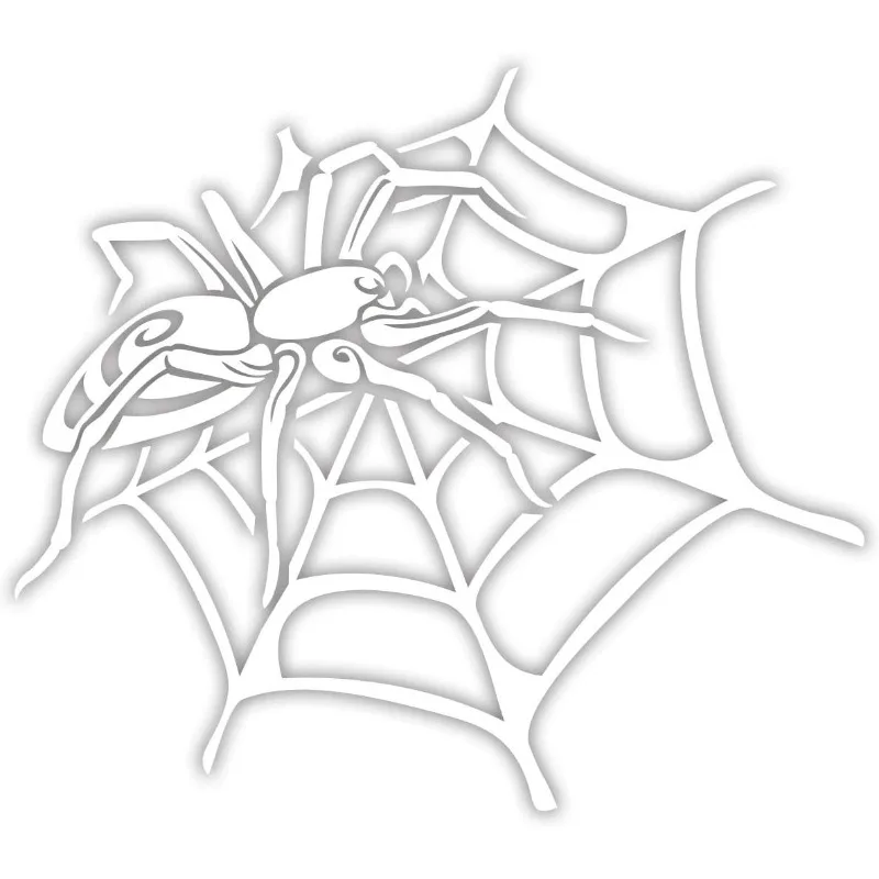 140×160mm Tribal Spider White/Multi-Color Waterproof Sticker for Car,Motorcycle Right Side Decor