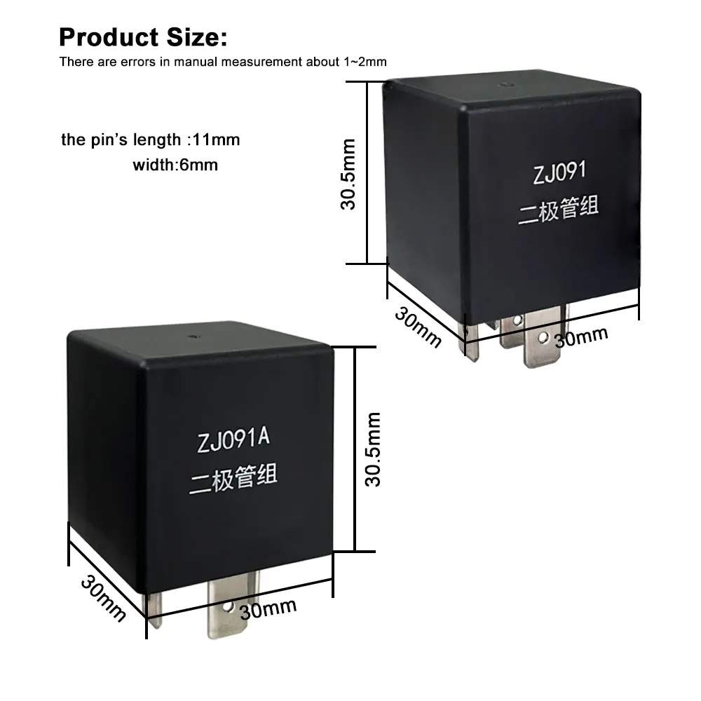 3 Pins  5Pins  Diode Group Circuit Reverse Voltage Suppression Control For Automotive Universal Power Relays