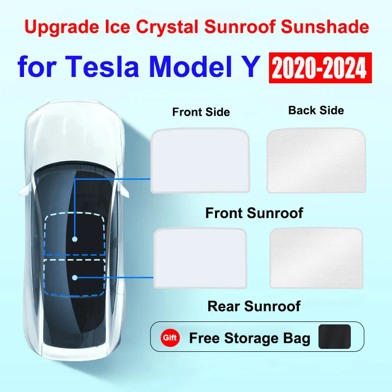 Zonnescherm voor Tesla Model Y YL Juniper Standard Model 3 Highland 2025-2019 2026 LANCERING IJsdoek Gesp Zonnescherm Voor Achter Zonnekap Dakraam