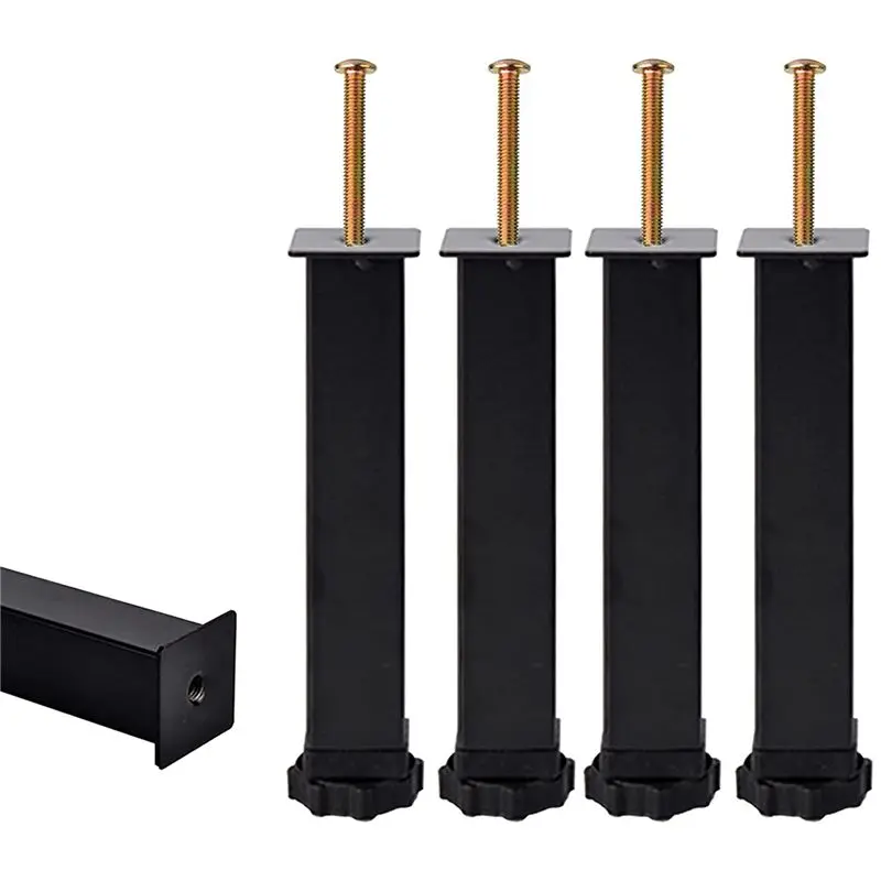 abwz-4-pcs-リブ付きベッド脚-高さ調節可能-20-～-22cm-高耐久ベッドセンターフレームスラットフィート
