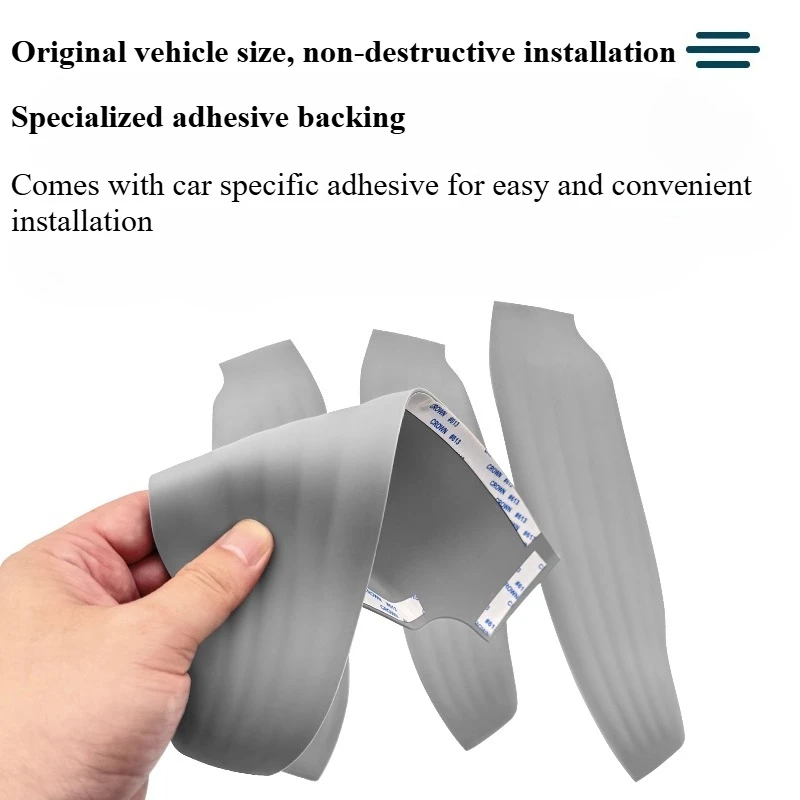 ل BYD Atto 3 Yuan Plus مسند ذراع باب السيارة بطانة حماية من السيليكون سيليكون مكافحة زلة حصيرة أربعة باب مسند الذراع الوسادة #4