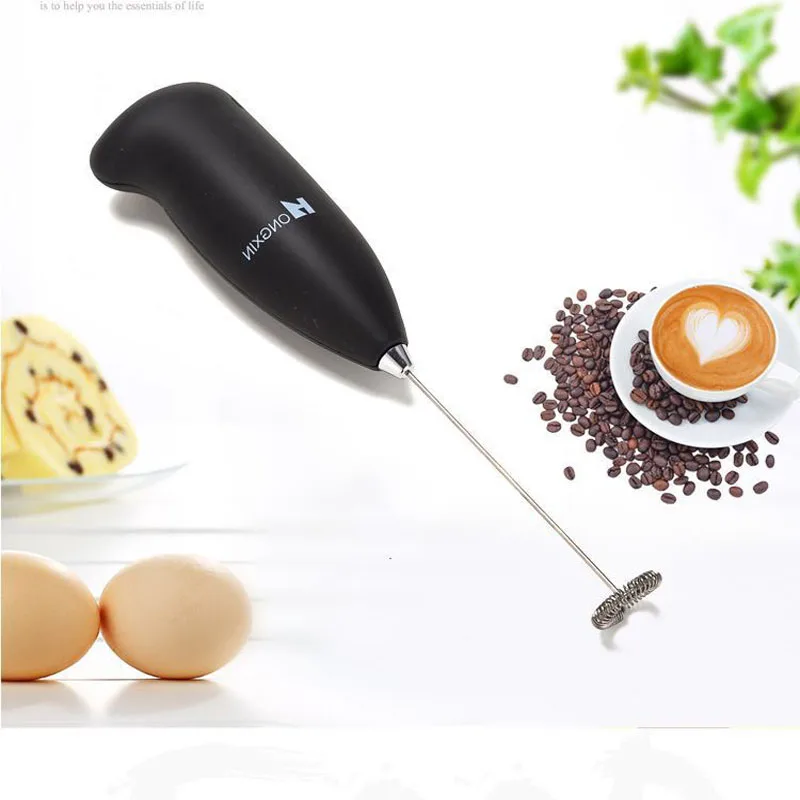 1pc Electric Milk Frother Kitchen Household Drink Foamer Whisk Mixer Stirrer Coffee Cappuccino Creamer Frothy Egg Beater