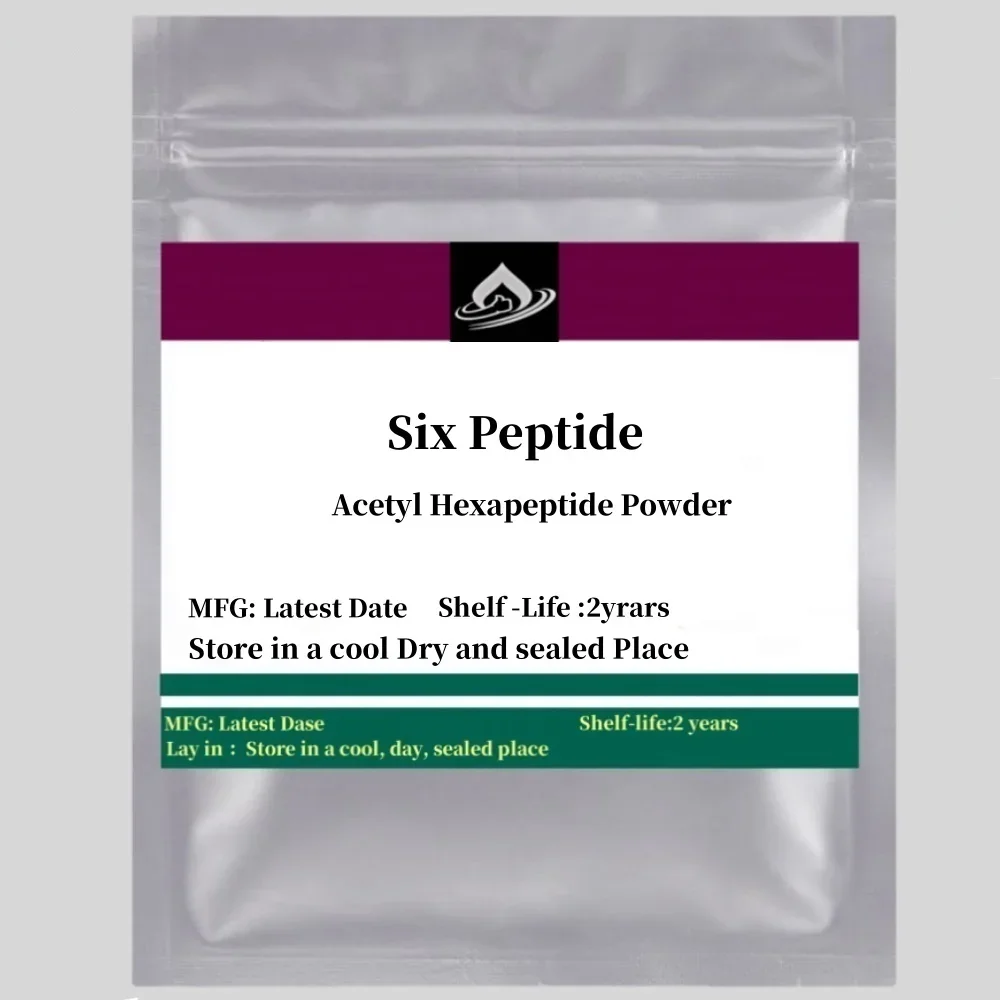 Poudre de six peptides, acétyl hexapeptide, anti-rides, anti-âge, cosmétique brut, bricolage fait à la main, faites votre propre solution