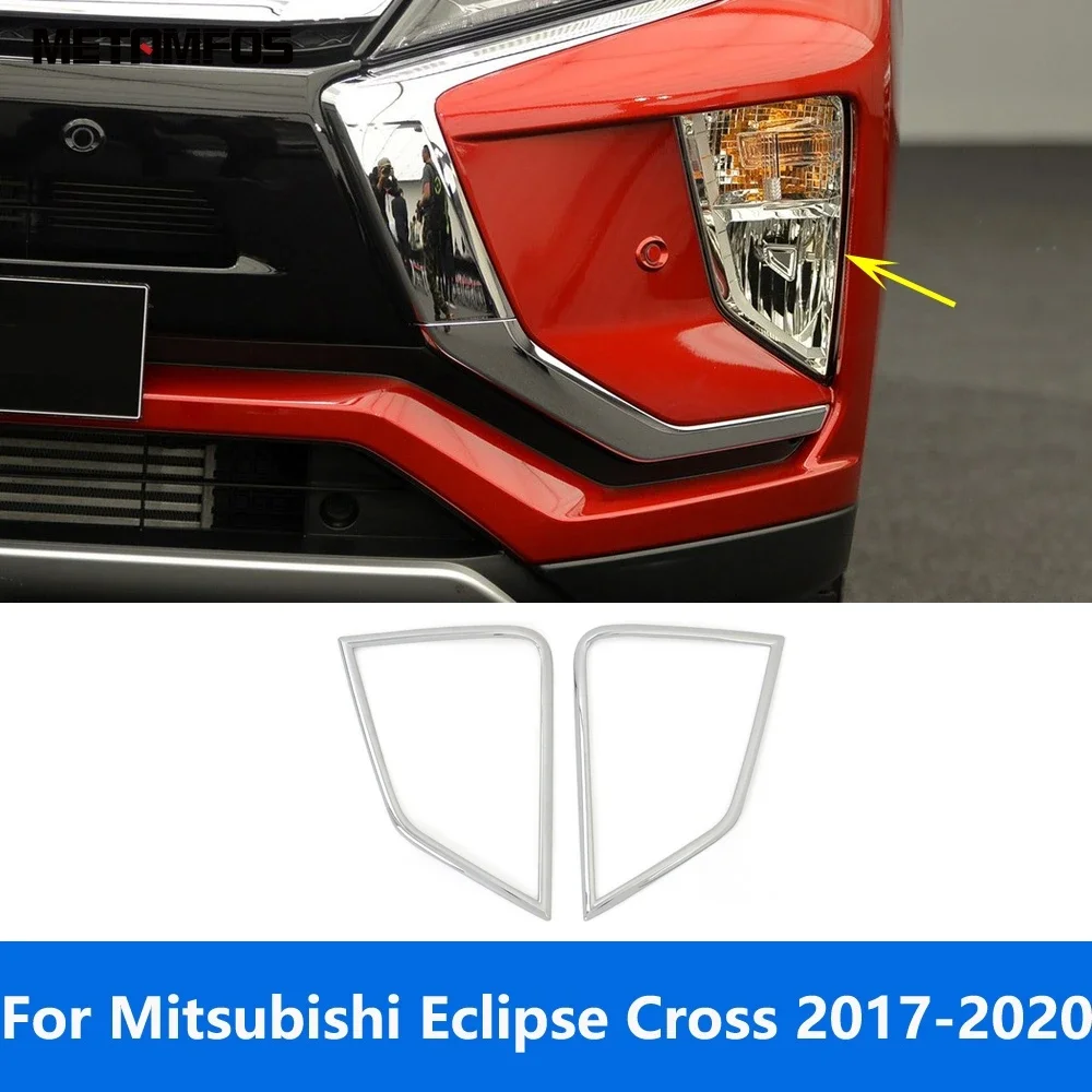 

Передний бампер, противотуманная фара, накладка на фару для Mitsubishi Eclipse Cross 2017-2019 2020, хромированная защита противотуманных фар, автомобильные аксессуары