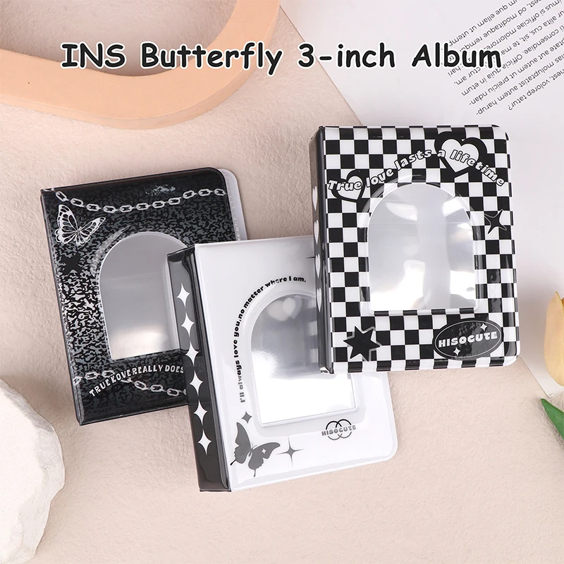 

Butterfly Hollow 3-inch Album Transparent Inner Page Collection Album Kpop Card Binder Name Card Book Photocard Holder