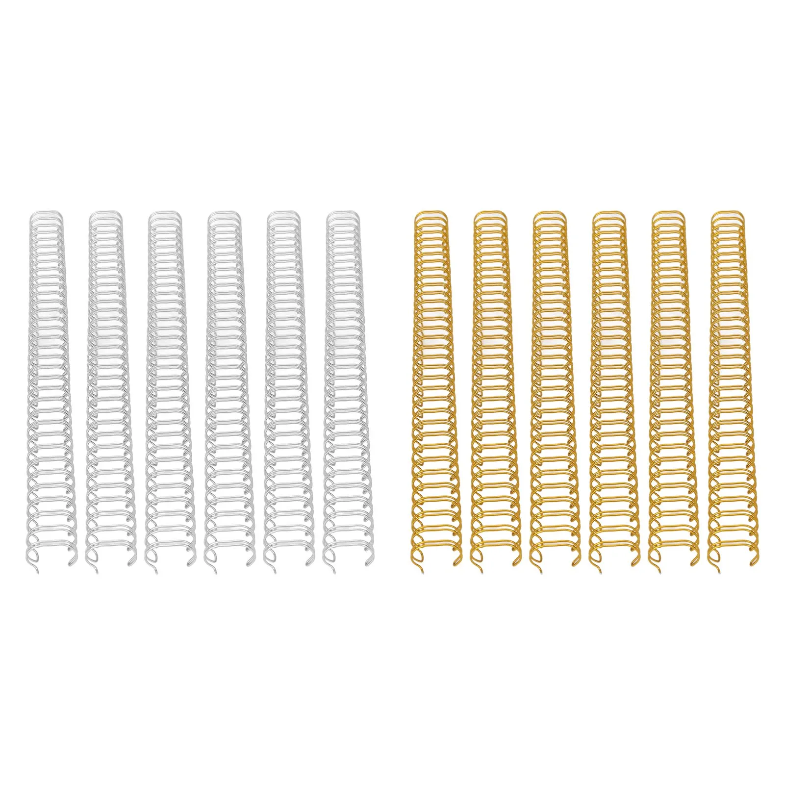 

100 шт. спиральных переплетных колец, устойчивых к коррозии, диаметр 9/16 дюйма, двойная проволочная пружина для бумаги формата А4, для файлов и отчетов