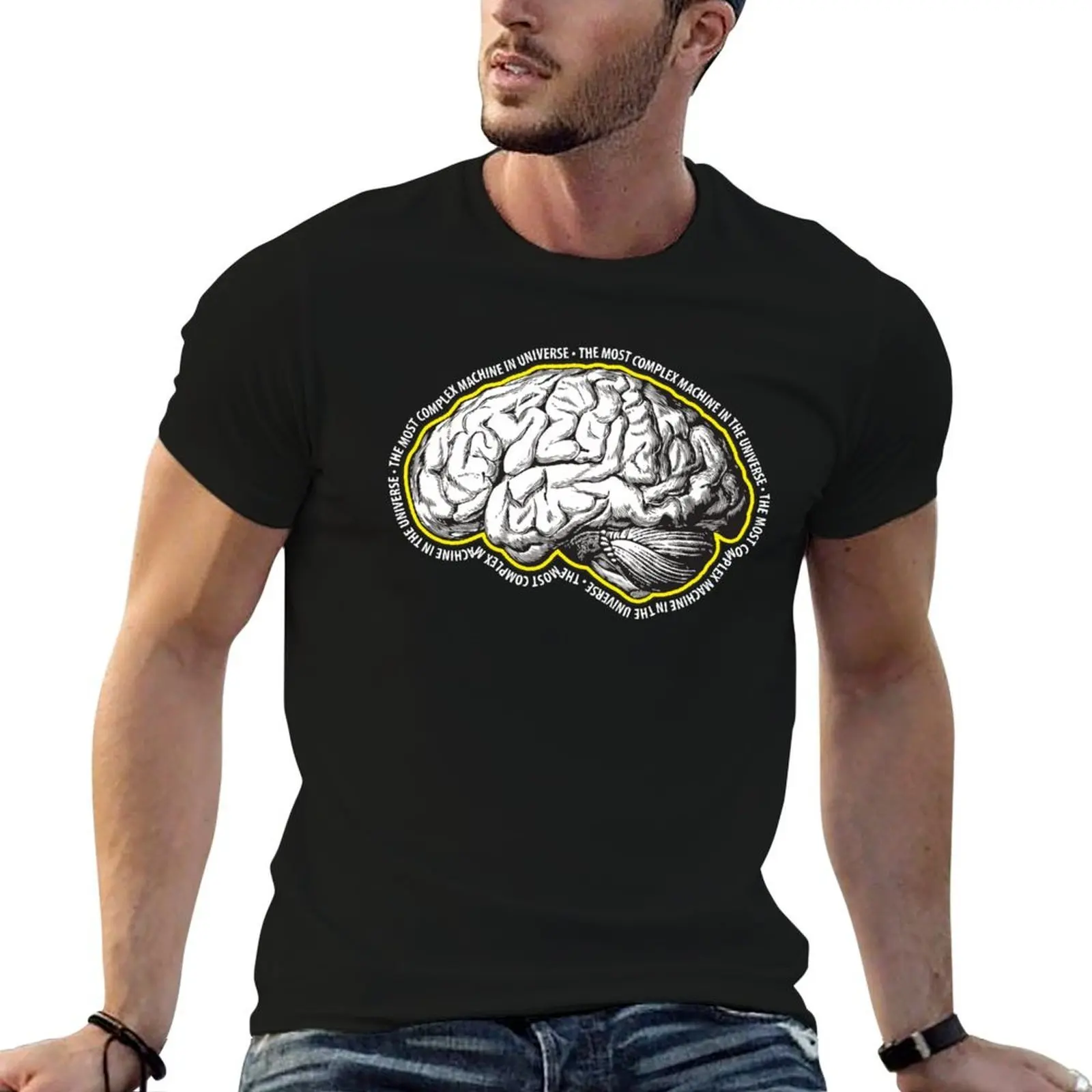 

Brain: The Most Complex Machine in the Universe. T-Shirt t shirt for man anime t shirts oversize t shirts with prints T-shirt
