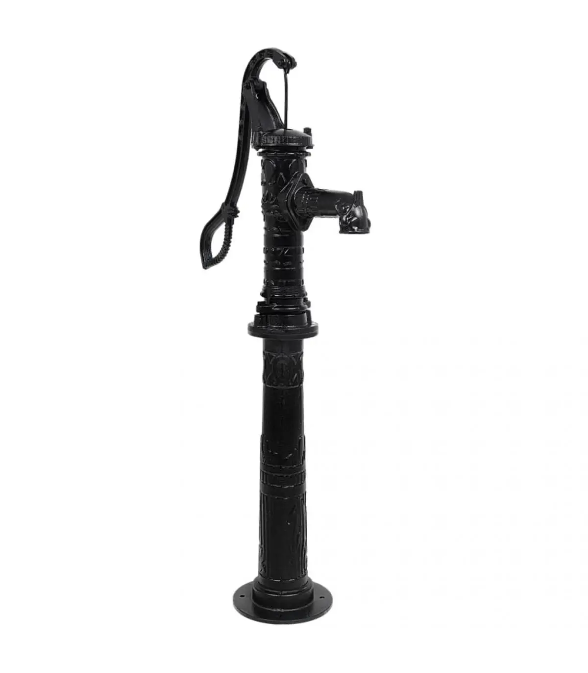 Garden water pump pumping systems with cast iron support