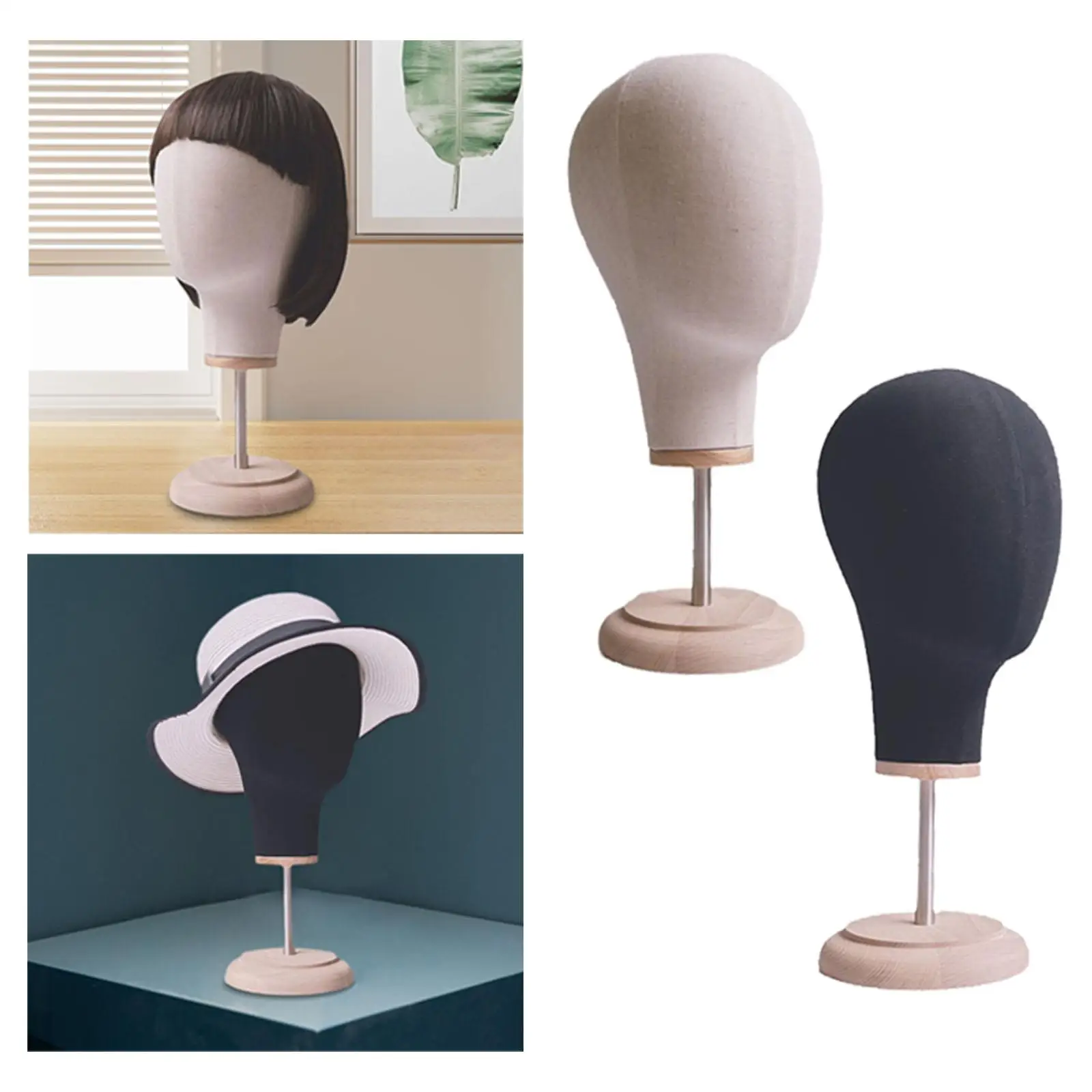 Pruik Hoed Display Houder Mannequin Hoofd Model Caps Opbergrek Voor Styling Drogen Kapper Training Beginner Stylist