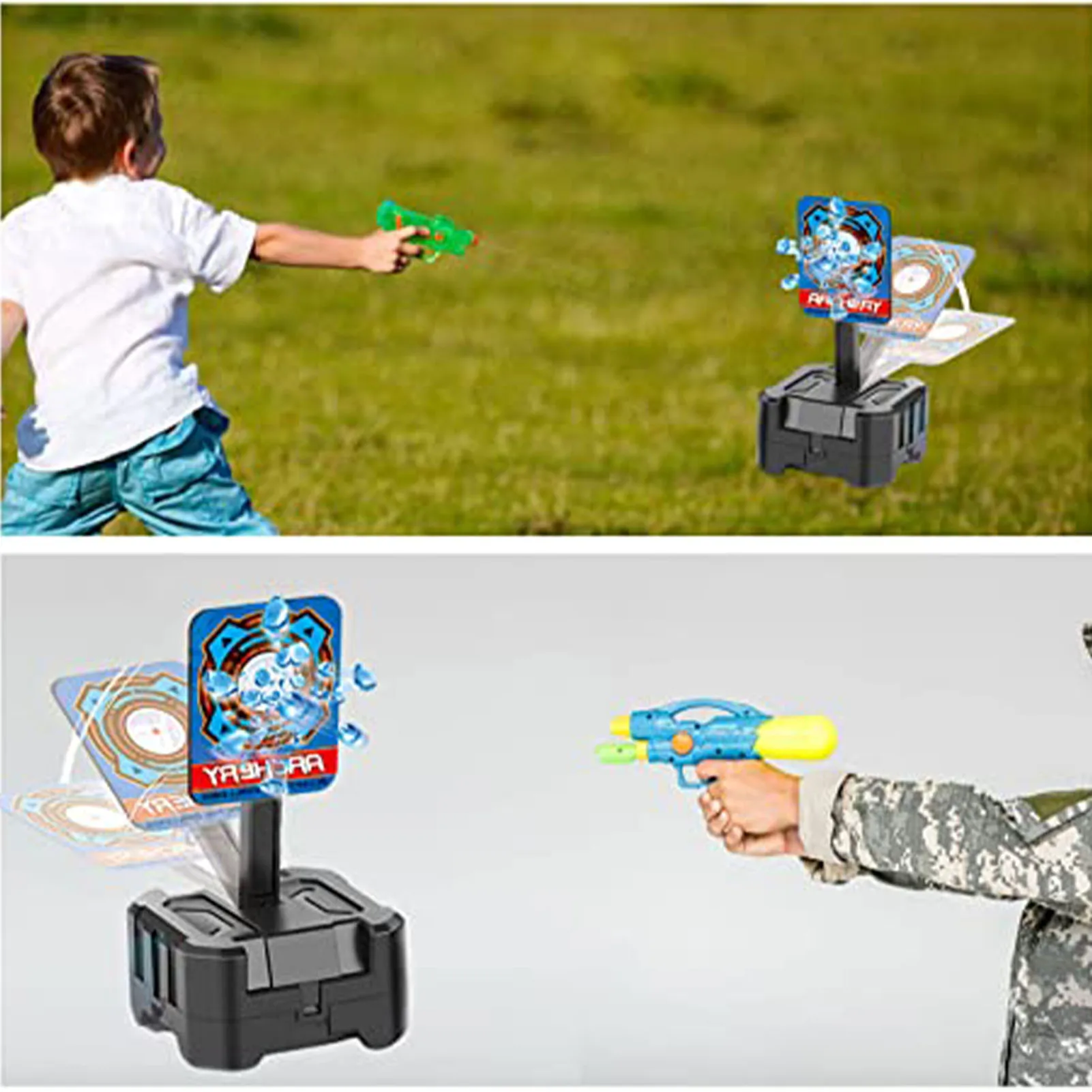 Alvo de tiro para armas nerf, balas, reinicialização automática, acessórios de alvo, brinquedos de jogo de tiro para crianças, pontuação de alta precisão