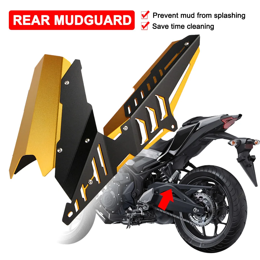 

Mudguard For Yamaha R25 2013-2020 R3 MT-03 MT-25 2015-2019 2020 Motorcycle Rear Fender Chain Mud Splash Guard Protector Cover