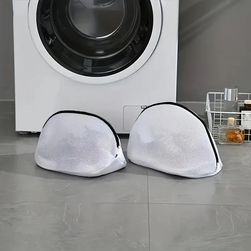 1Pc防变形 Mesh Laundry Bag Washing Machine Shoes Bag Travel Shoe Storage Bags Protective Clothes Storage Box Organizer